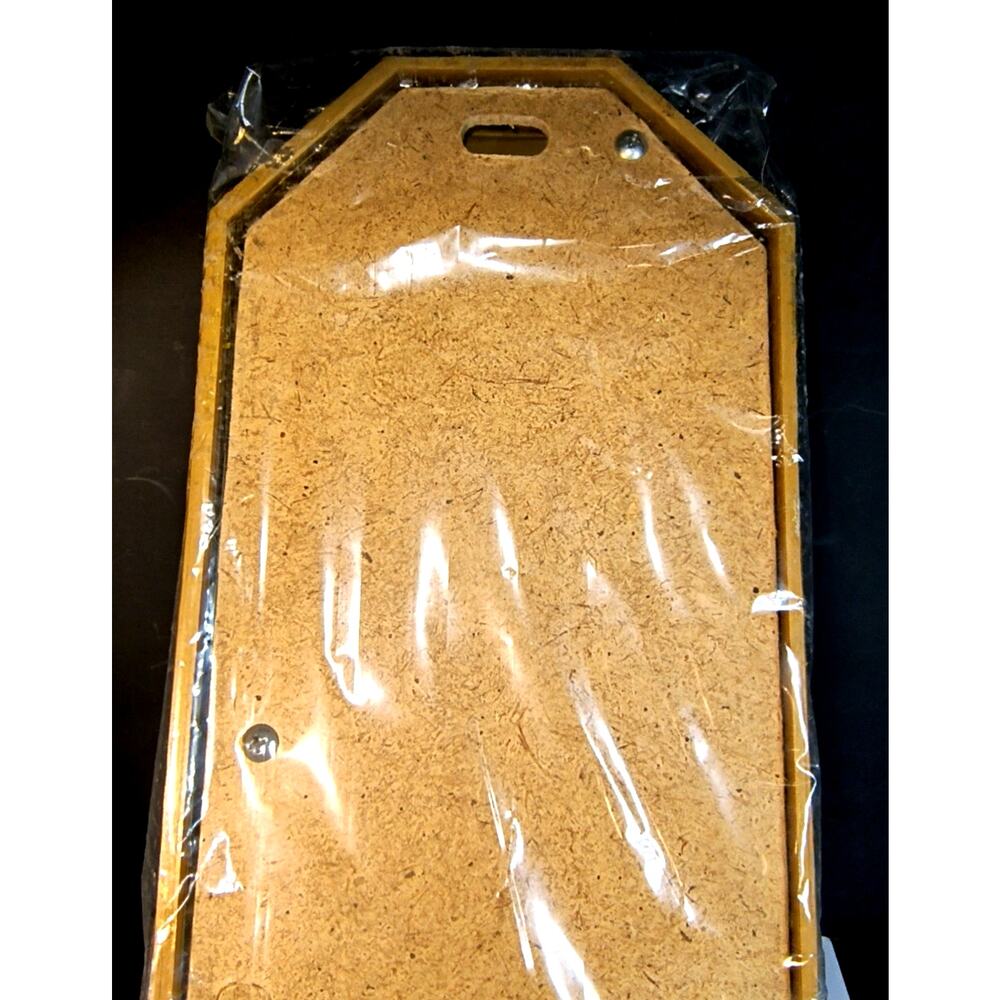 1778. Vintage Home Interiors Gold Tone Rectangular Mirror - Picture 4 of 6